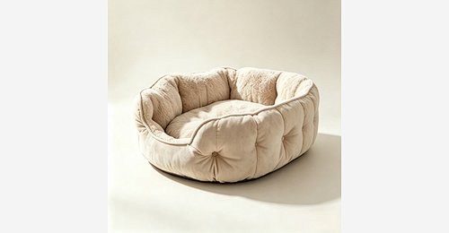 Oval Plush Pet Bed | OEM Custom Soft Faux Fur Cat Bed Supplier - Model MJ-PET016 | Mingjin Bean Bag China