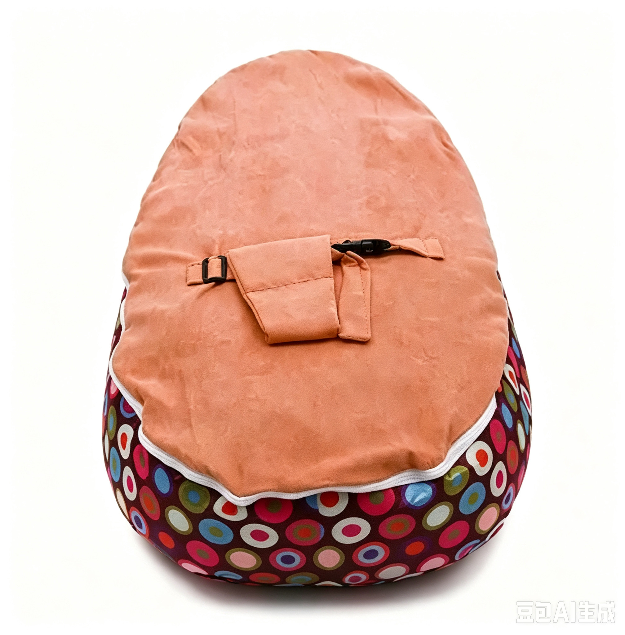 Charcoal Infant Bean Bag Chair detail 2