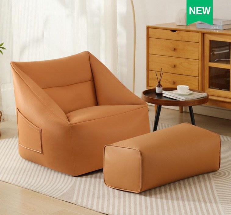 Rust Tear Rust Bean Bag Recliner detail 1