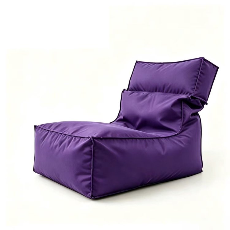 Purple Folded Beach Bean Bag Chair - Folded Beach Bean Bag Chair Manufacturer & China Factory