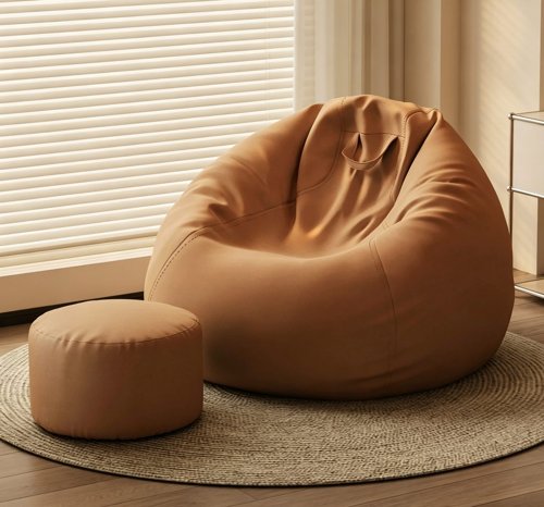 Sand Drop Bean Bag With Footstool